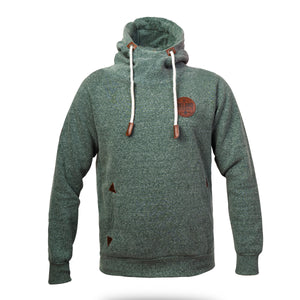 Ireland Leather Patch Green Hoodie