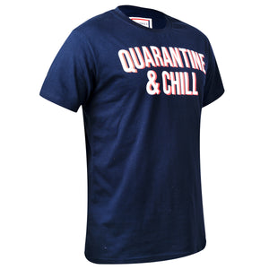 Quarantine and Chill printed T-shirt