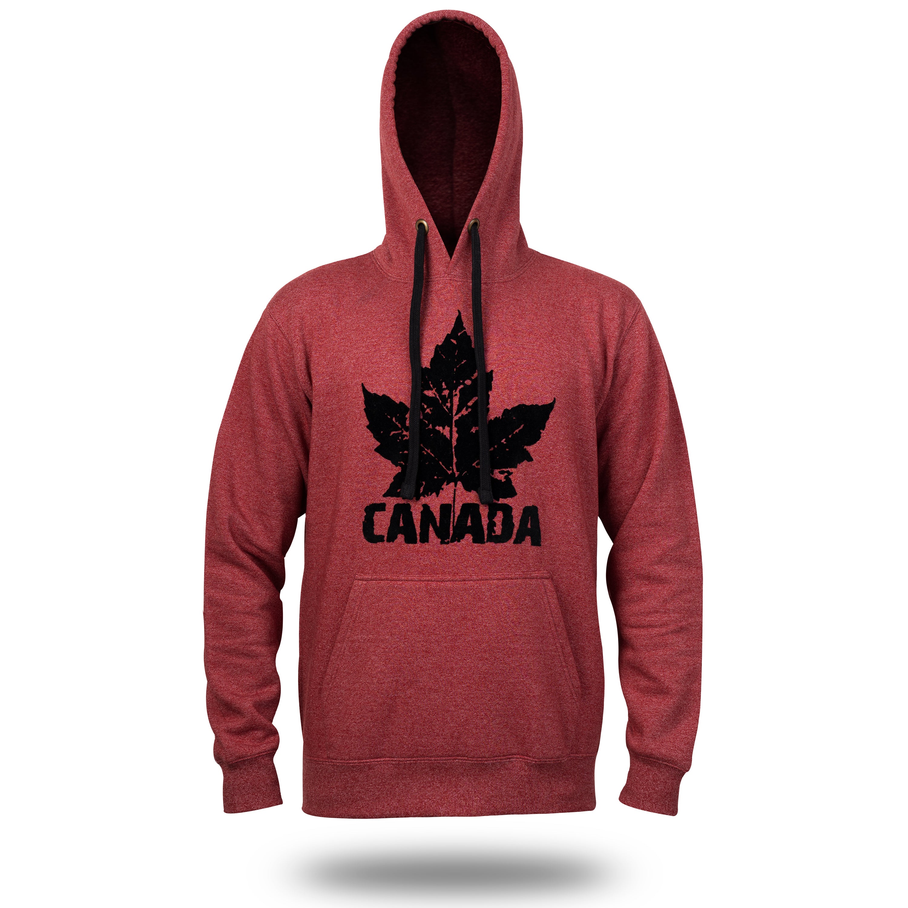 Canada Maple Leaf Burgundy Hoodie