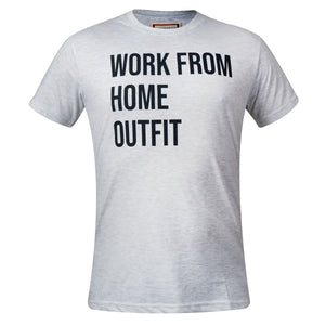 Printed T-shirt Work From Home Outfit Grey